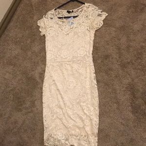 Cream lace dress